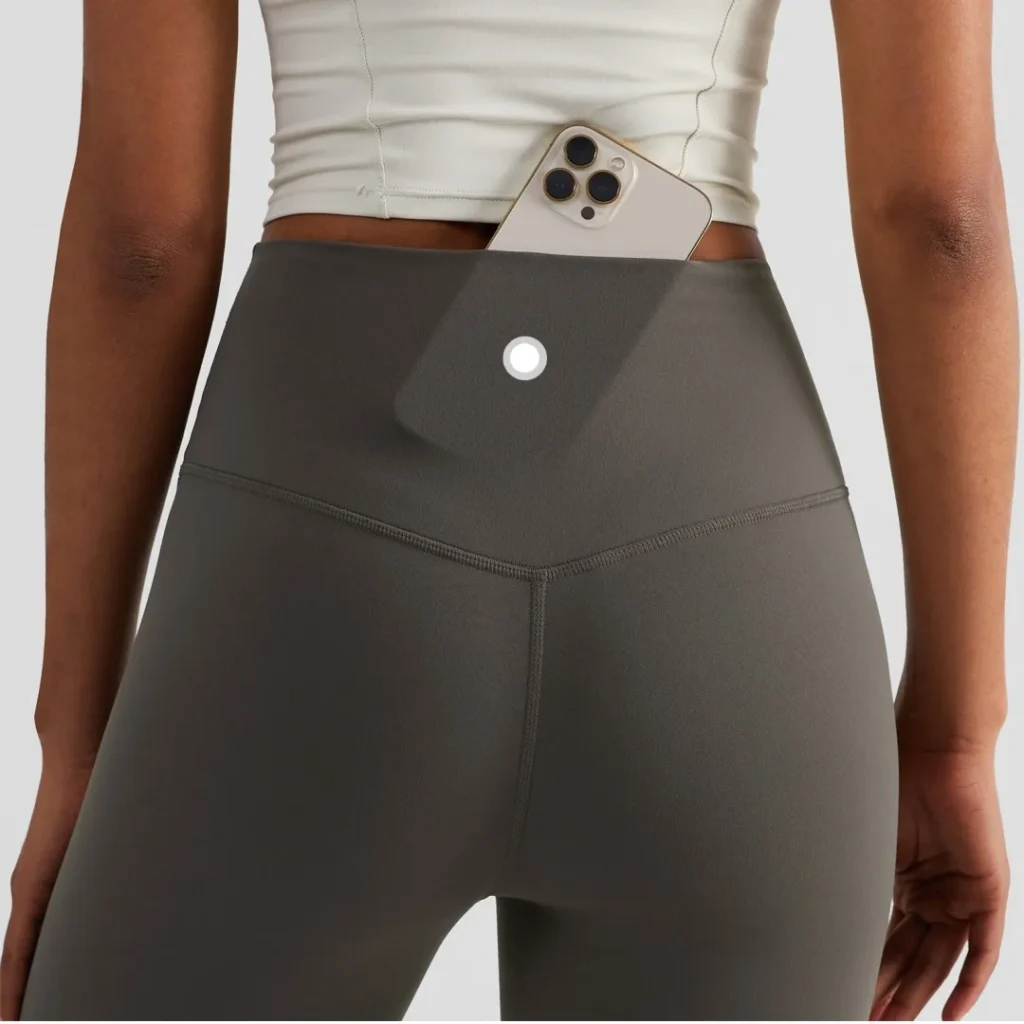 Legging de Yoga de cintura alta con bolsillo trasero de Color sólido, pantalones cortos deportivos para mujer, gimnasio atlético de mantequilla, entrenamiento integral para correr