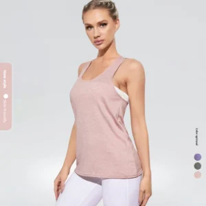 Camisa de yoga monocromática para mujer, chaleco deportivo sin mangas transpirable de secado rápido, camiseta para correr, camiseta de fitness, alta calidad